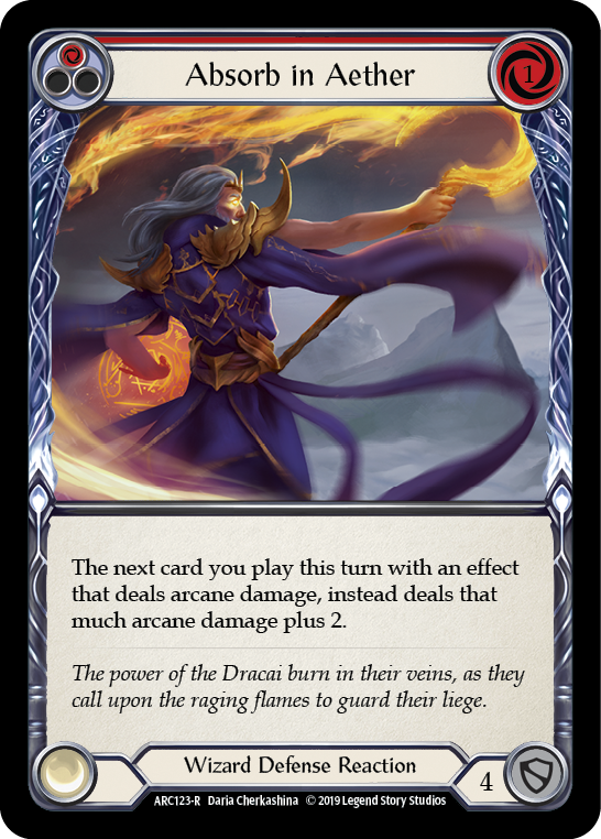 Absorb in Aether (Red) [ARC123-R] (Arcane Rising)  1st Edition Normal | Gam3 Escape