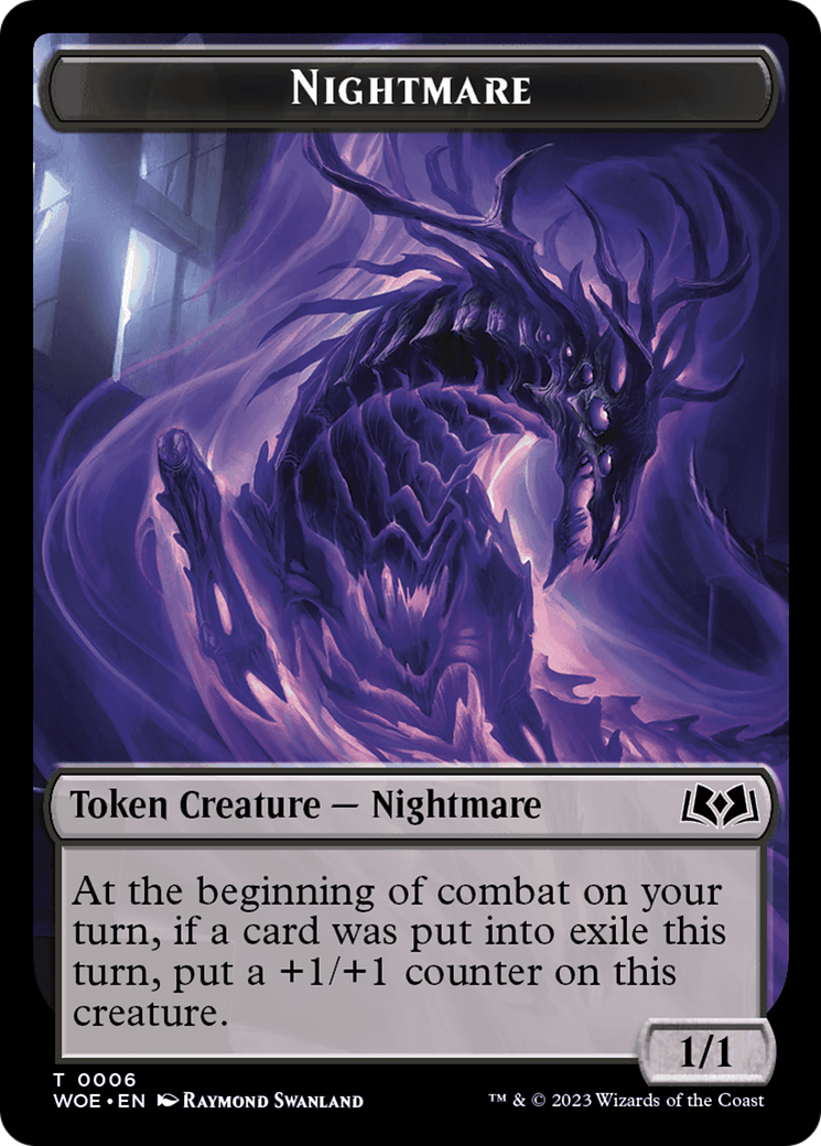 Nightmare // Food (0011) Double-Sided Token [Wilds of Eldraine Tokens] | Gam3 Escape