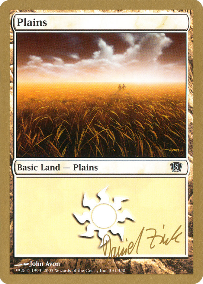 Plains (dz331) (Daniel Zink) [World Championship Decks 2003] | Gam3 Escape