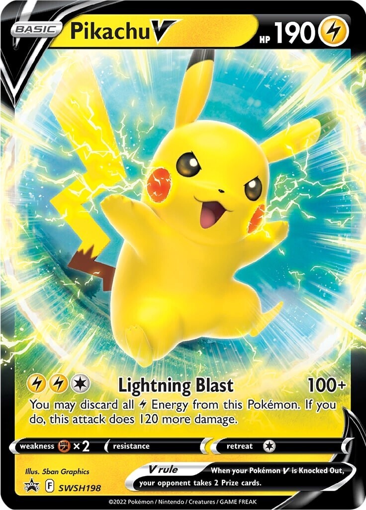 Pikachu V (SWSH198) (Jumbo Card) [Sword & Shield: Black Star Promos] | Gam3 Escape