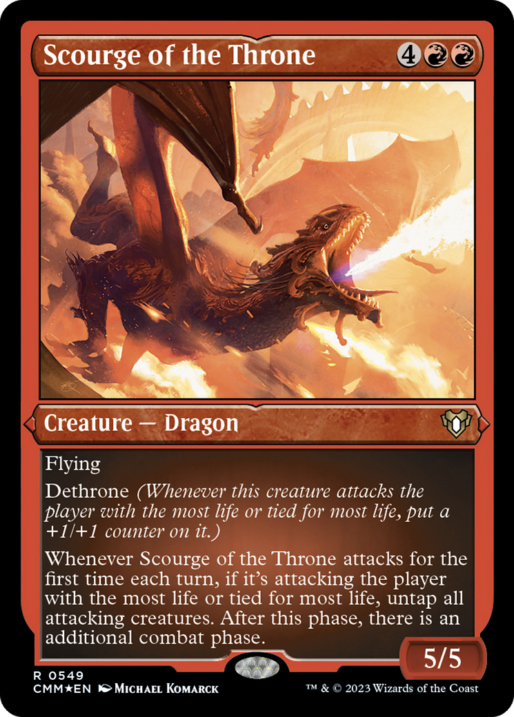 Scourge of the Throne (Foil Etched) [Commander Masters] | Gam3 Escape