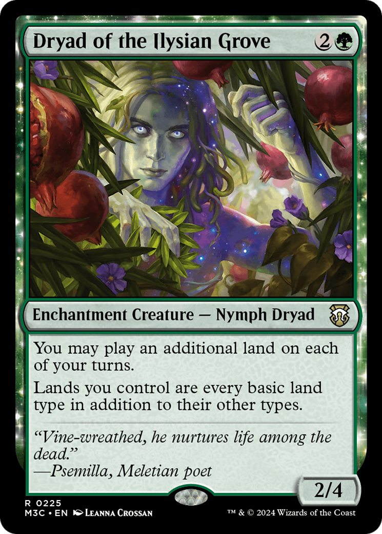 Dryad of the Ilysian Grove (Ripple Foil) [Modern Horizons 3 Commander] | Gam3 Escape