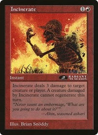 Incinerate (Oversized) [Oversize Cards] | Gam3 Escape