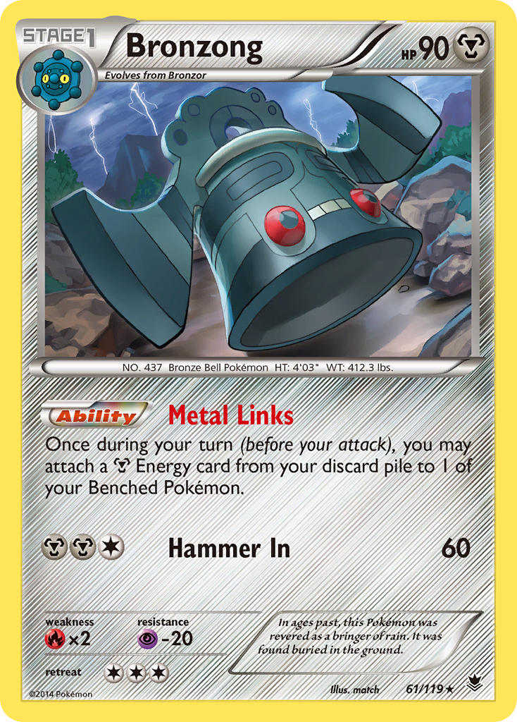 Bronzong (61/119) [XY: Phantom Forces] | Gam3 Escape