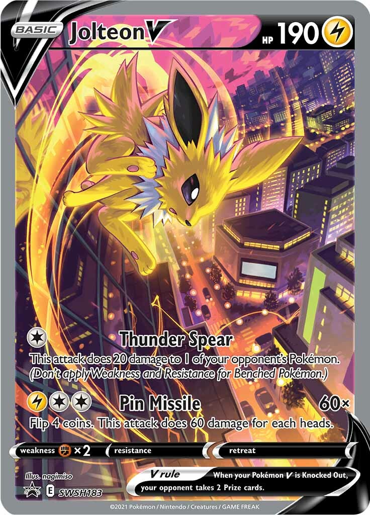 Jolteon V (SWSH183) [Sword & Shield: Black Star Promos] | Gam3 Escape