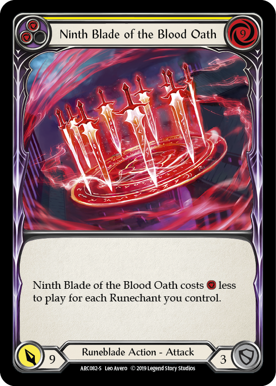 Ninth Blade of the Blood Oath [ARC082-S] (Arcane Rising)  1st Edition Rainbow Foil | Gam3 Escape