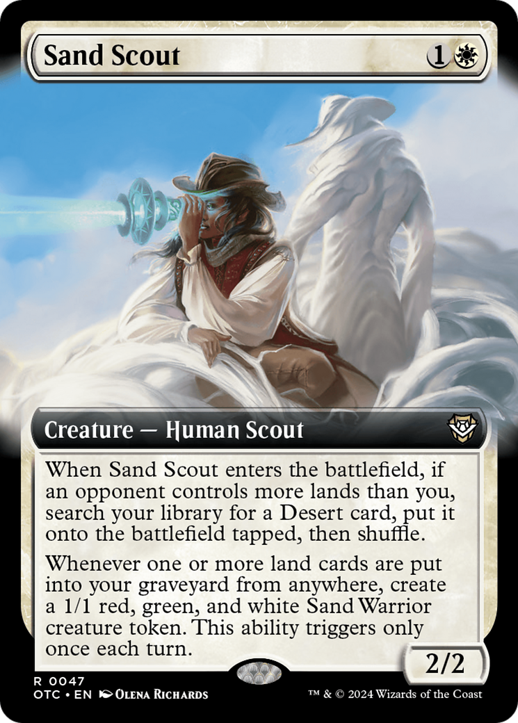 Sand Scout (Extended Art) [Outlaws of Thunder Junction Commander] | Gam3 Escape