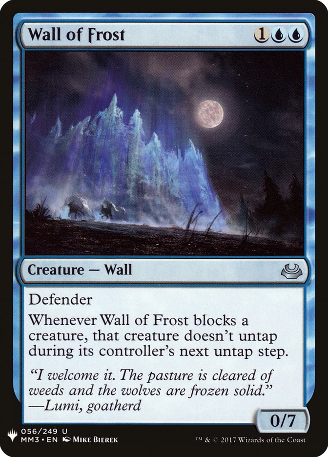 Wall of Frost [Mystery Booster] | Gam3 Escape