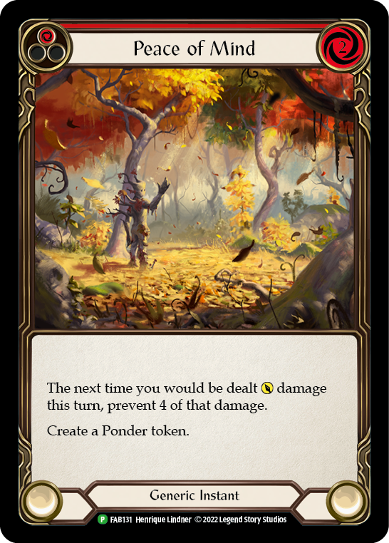 Peace of Mind [FAB131] (Promo)  Rainbow Foil | Gam3 Escape