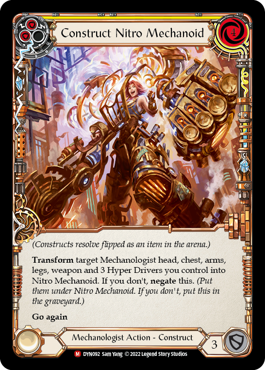 Construct Nitro Mechanoid // Nitro Mechanoid [DYN092] (Dynasty)  Rainbow Foil | Gam3 Escape