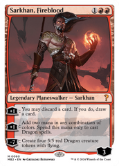 Sarkhan, Fireblood (White Border) [Mystery Booster 2] | Gam3 Escape