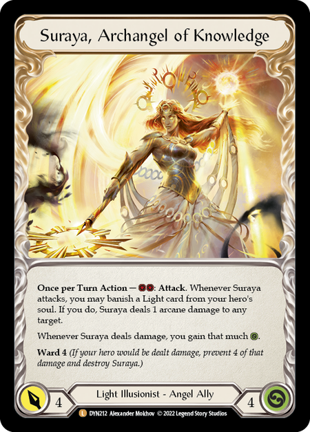 Invoke Suraya // Suraya, Archangel of Knowledge [DYN212] (Dynasty)  Rainbow Foil | Gam3 Escape