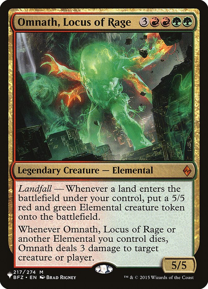 Omnath, Locus of Rage [The List] | Gam3 Escape