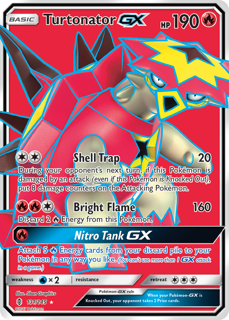 Turtonator GX (131/145) [Sun & Moon: Guardians Rising] | Gam3 Escape