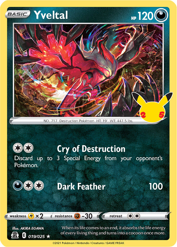 Yveltal (019/025) [Celebrations: 25th Anniversary] | Gam3 Escape