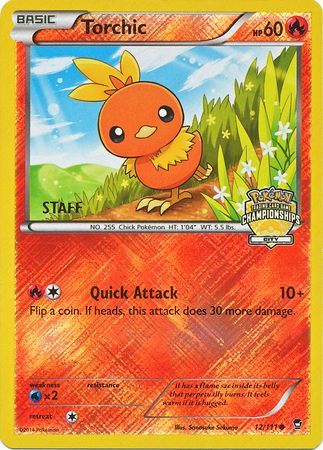 Torchic (12/111) (City Championship Promo Staff) [XY: Furious Fists] | Gam3 Escape