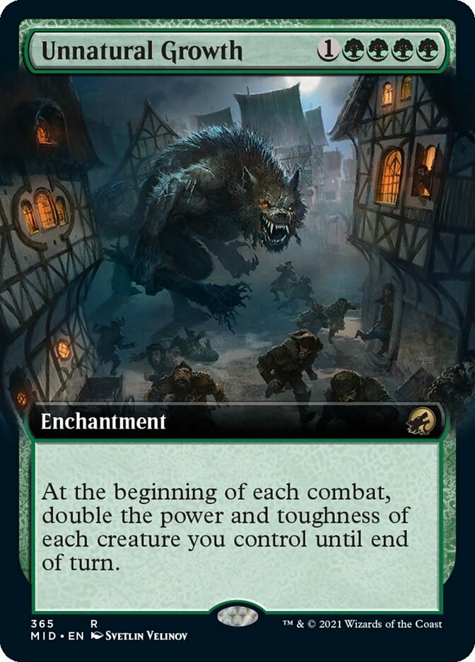 Unnatural Growth (Extended Art) [Innistrad: Midnight Hunt] | Gam3 Escape