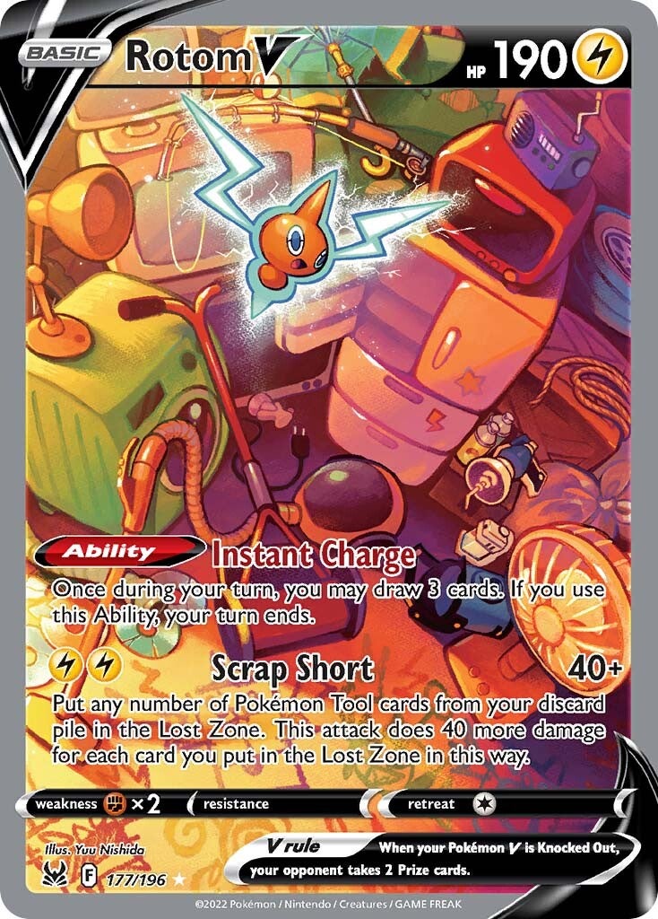 Rotom V (177/196) [Sword & Shield: Lost Origin] | Gam3 Escape