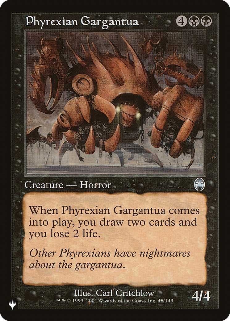 Phyrexian Gargantua [The List Reprints] | Gam3 Escape