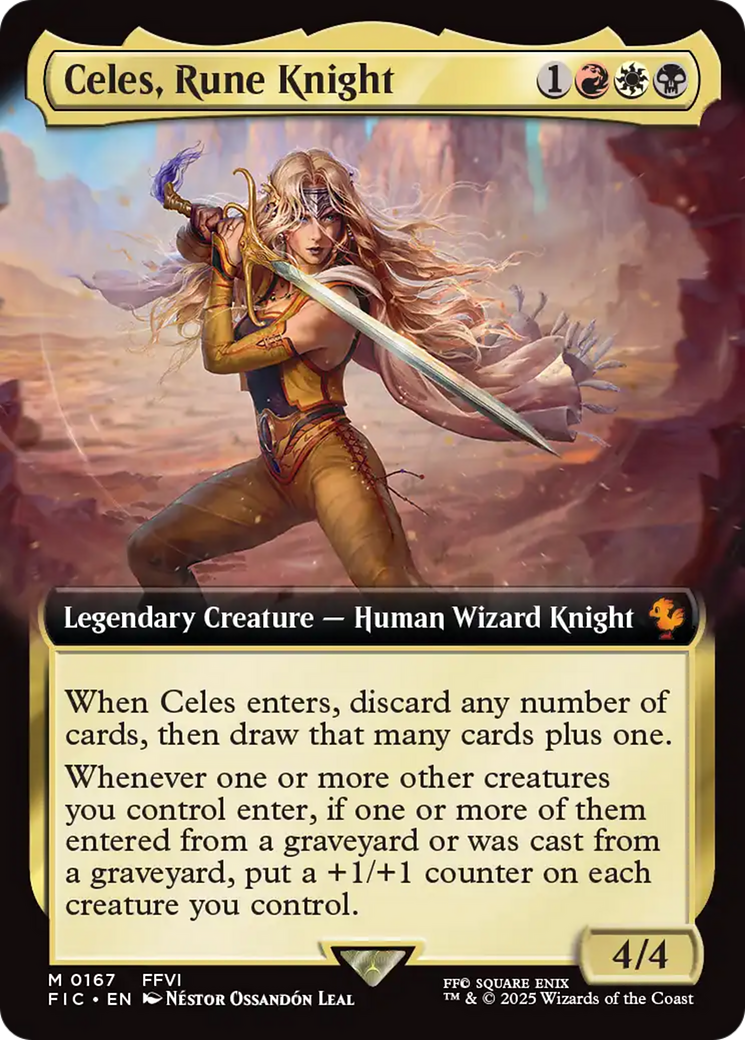 Celes, Rune Knight (Extended Art) [FINAL FANTASY Commander] | Gam3 Escape
