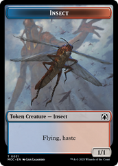 Soldier // Insect Double-Sided Token [March of the Machine Commander Tokens] | Gam3 Escape