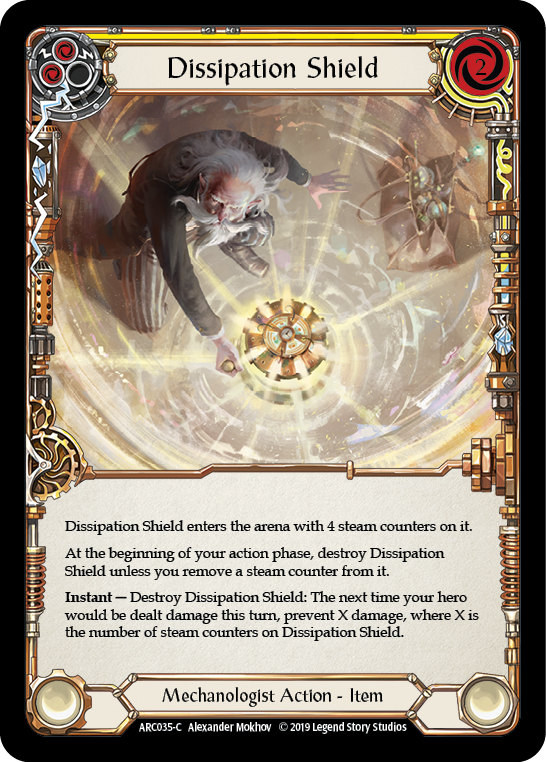 Dissipation Shield [ARC035-C] (Arcane Rising)  1st Edition Rainbow Foil | Gam3 Escape