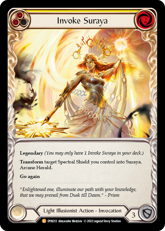 Invoke Suraya // Suraya, Archangel of Knowledge [DYN212] (Dynasty)  Rainbow Foil | Gam3 Escape