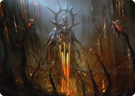 Solphim, Mayhem Dominus Art Card [Phyrexia: All Will Be One Art Series] | Gam3 Escape