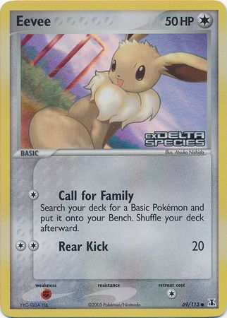 Eevee (69/113) (Stamped) [EX: Delta Species] | Gam3 Escape