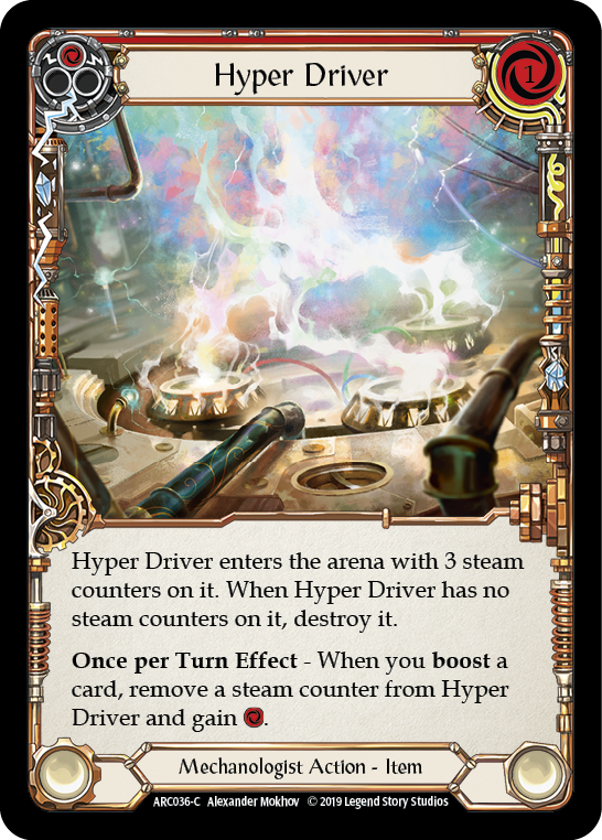 Hyper Driver [ARC036-C] (Arcane Rising)  1st Edition Rainbow Foil | Gam3 Escape