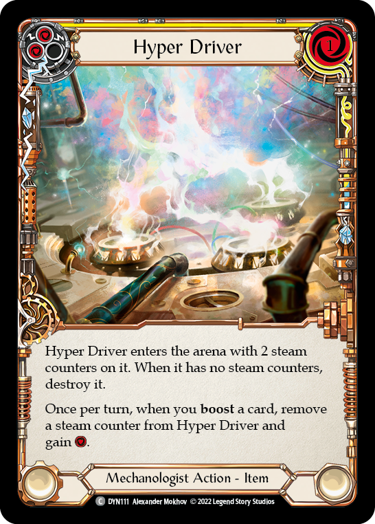 Hyper Driver (Yellow) [DYN111] (Dynasty)  Cold Foil | Gam3 Escape