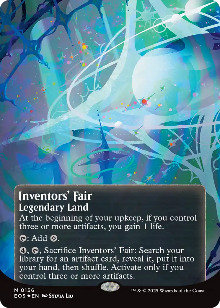 Inventors' Fair (0156) (Borderless) (Galaxy Foil) [Edge of Eternities: Stellar Sights] | Gam3 Escape