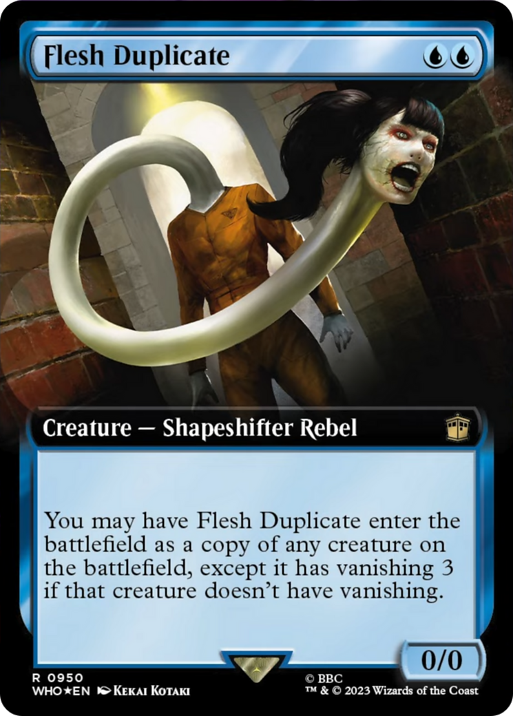 Flesh Duplicate (Extended Art) (Surge Foil) [Doctor Who] | Gam3 Escape