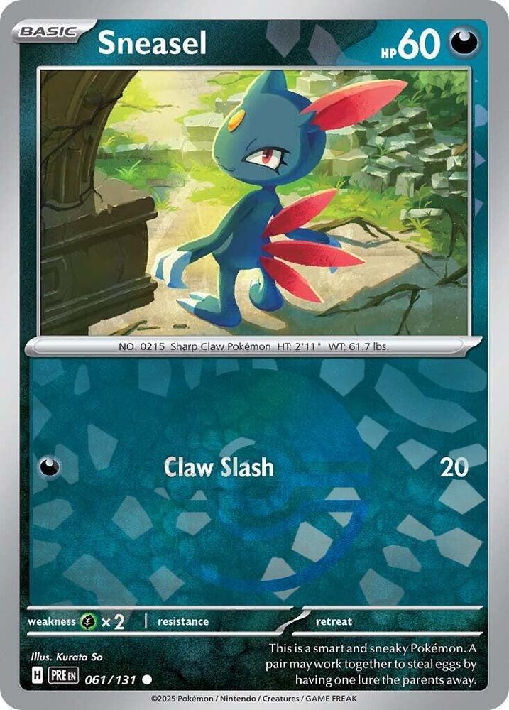 Sneasel (061/131) (Poke Ball Pattern) [Scarlet & Violet: Prismatic Evolutions] | Gam3 Escape