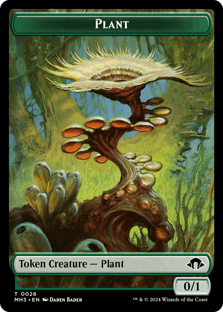 Zombie // Plant Double-Sided Token [Modern Horizons 3 Tokens] | Gam3 Escape