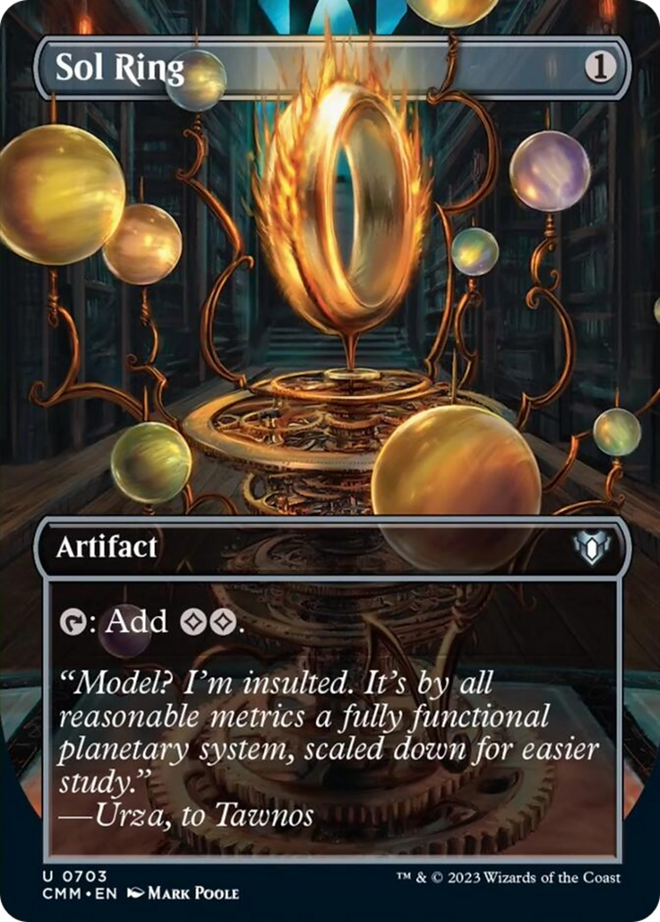 Sol Ring (Borderless Alternate Art) [Commander Masters] | Gam3 Escape