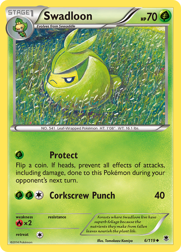 Swadloon (6/119) [XY: Phantom Forces] | Gam3 Escape