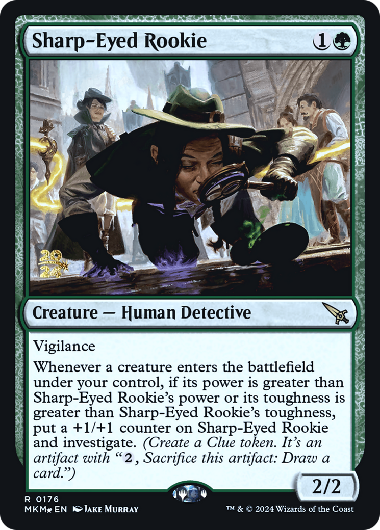 Sharp-Eyed Rookie [Murders at Karlov Manor Prerelease Promos] | Gam3 Escape