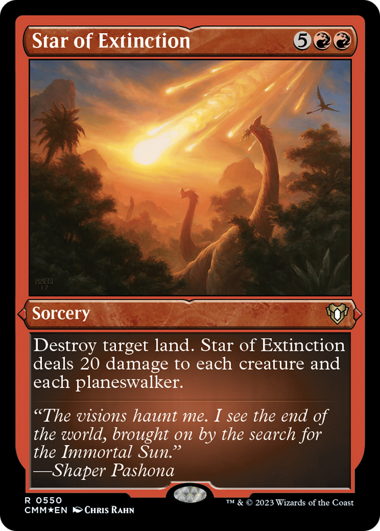 Star of Extinction (Foil Etched) [Commander Masters] | Gam3 Escape