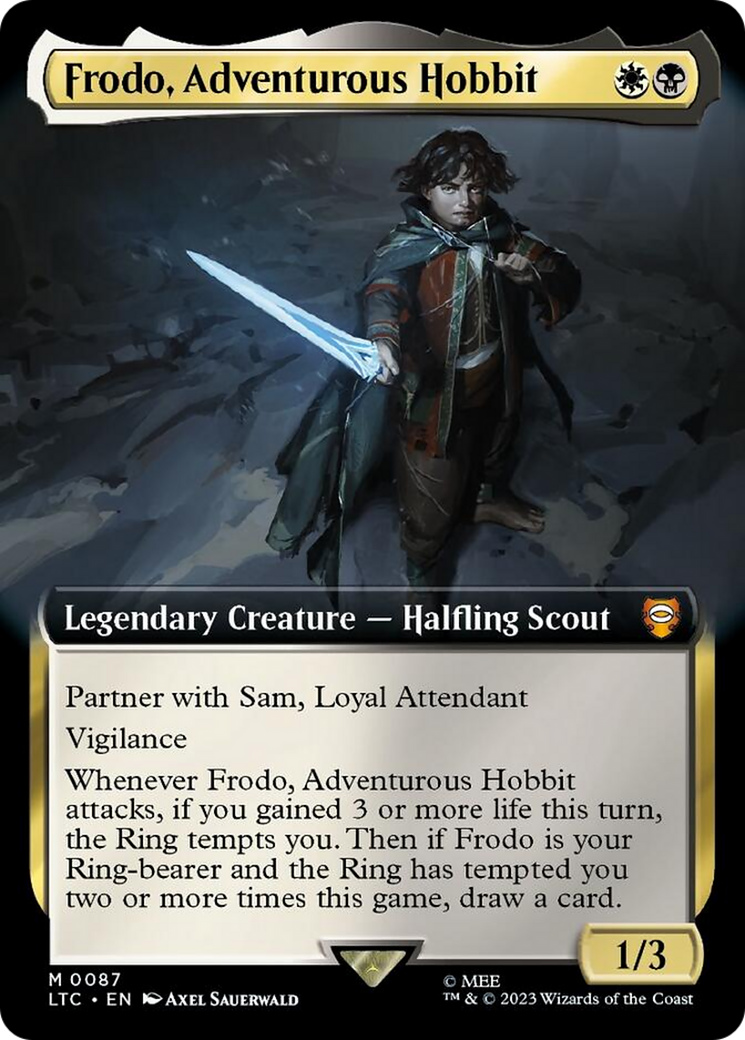 Frodo, Adventurous Hobbit (Extended Art) [The Lord of the Rings: Tales of Middle-Earth Commander] | Gam3 Escape