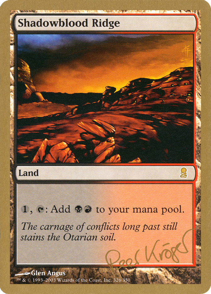 Shadowblood Ridge (Peer Kroger) [World Championship Decks 2003] | Gam3 Escape