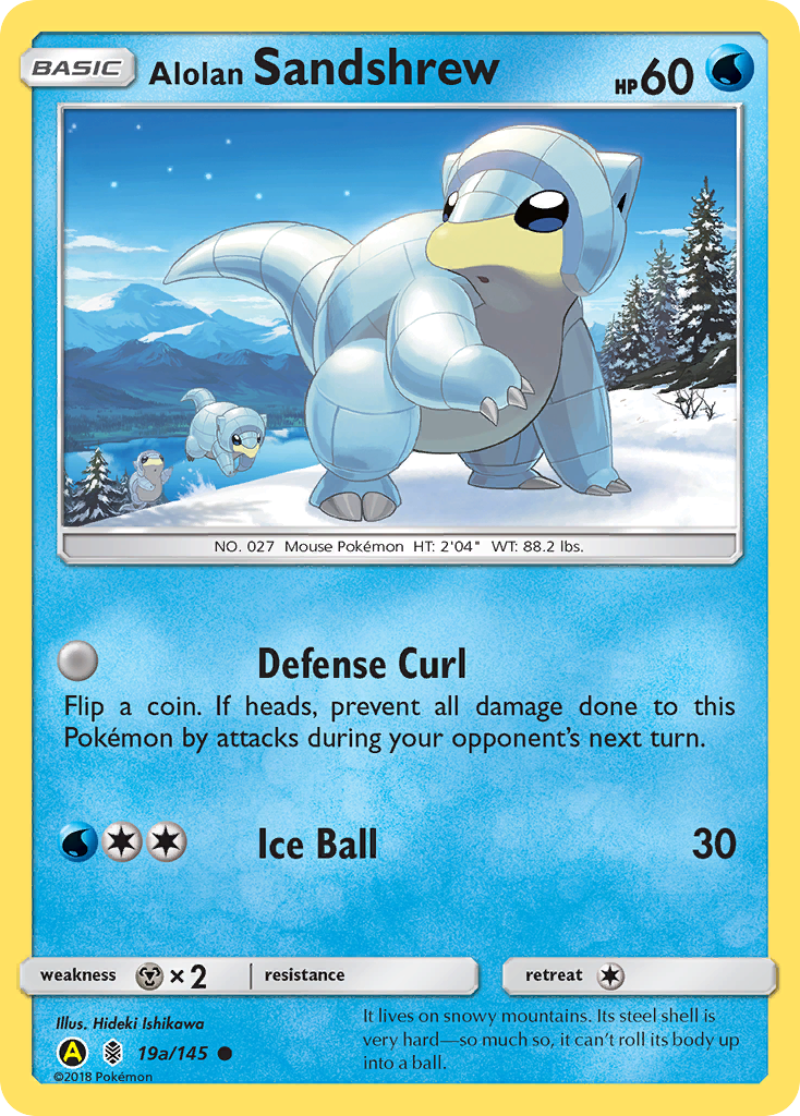 Alolan Sandshrew (19a/145) [Alternate Art Promos] | Gam3 Escape