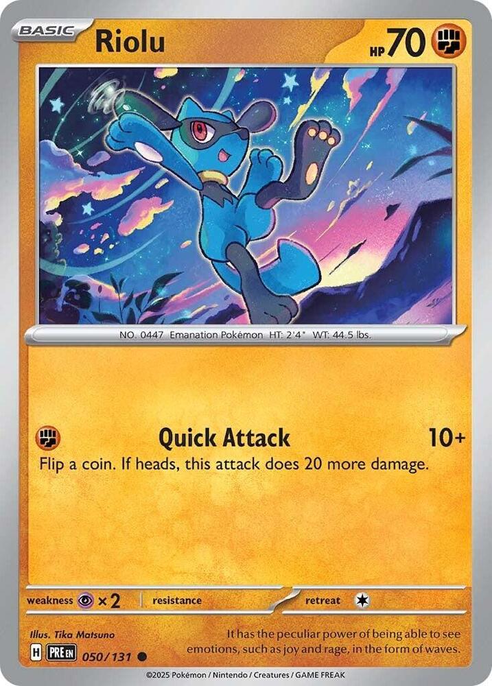 Riolu (050/131) [Scarlet & Violet: Prismatic Evolutions] | Gam3 Escape