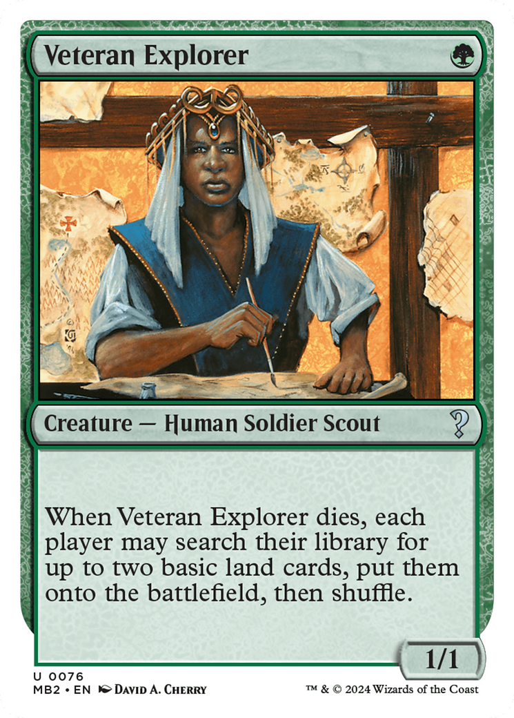 Veteran Explorer (White Border) [Mystery Booster 2] | Gam3 Escape