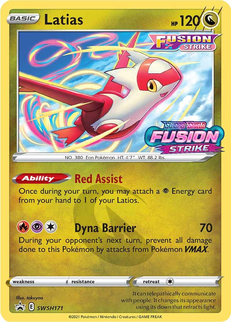 Latias (SWSH171) (Prerelease Promo) [Sword & Shield: Black Star Promos] | Gam3 Escape