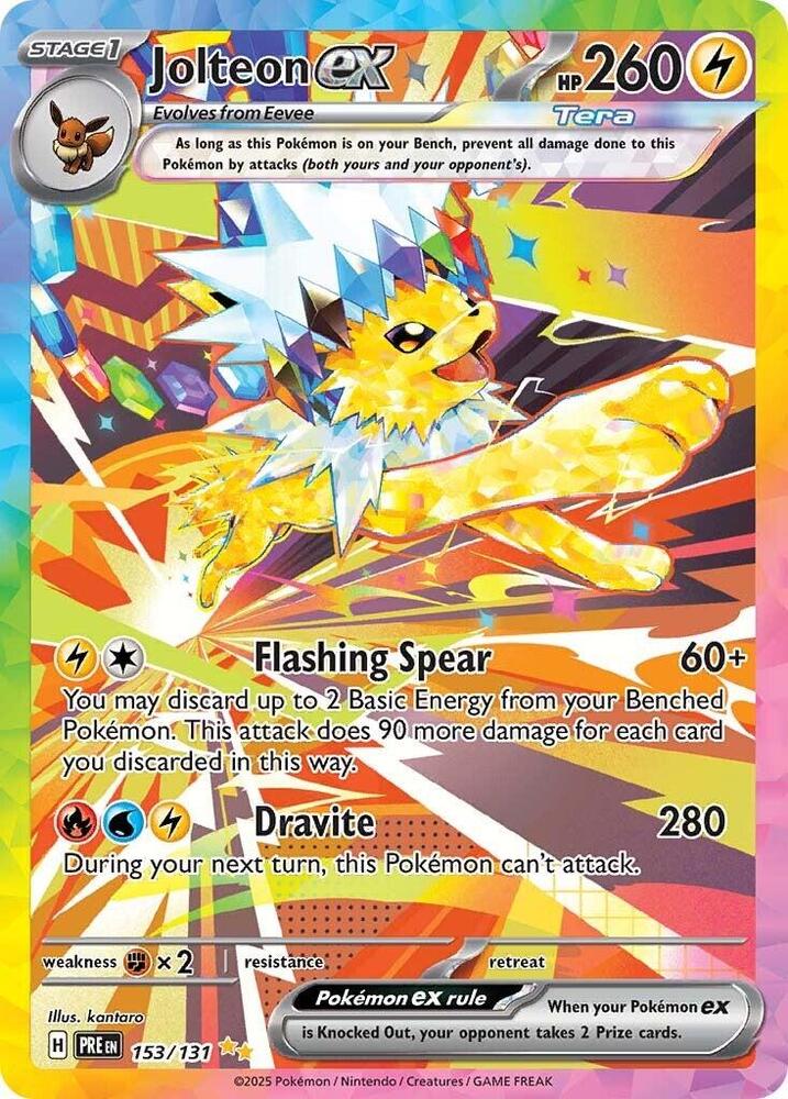 Jolteon ex (153/131) [Scarlet & Violet: Prismatic Evolutions] | Gam3 Escape