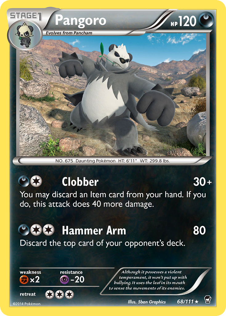 Pangoro (68/111) [XY: Furious Fists] | Gam3 Escape