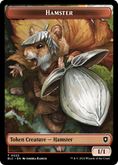 Hamster // Saproling Double-Sided Token [Bloomburrow Commander Tokens] | Gam3 Escape