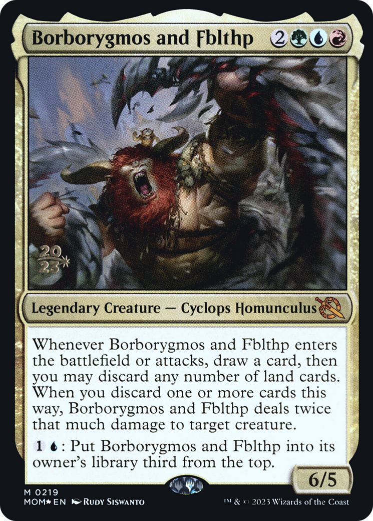 Borborygmos and Fblthp [March of the Machine Prerelease Promos] | Gam3 Escape