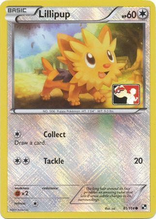 Lillipup (81/114) (League Promo) [Black & White: Base Set] | Gam3 Escape